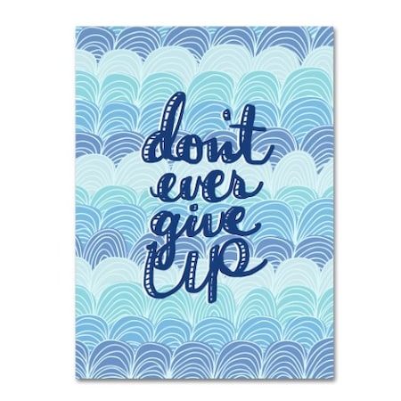 Trademark Fine Art Elizabeth Caldwell 'Don't Give Up Waves' Canvas Art, 24x32 ALI5551-C2432GG